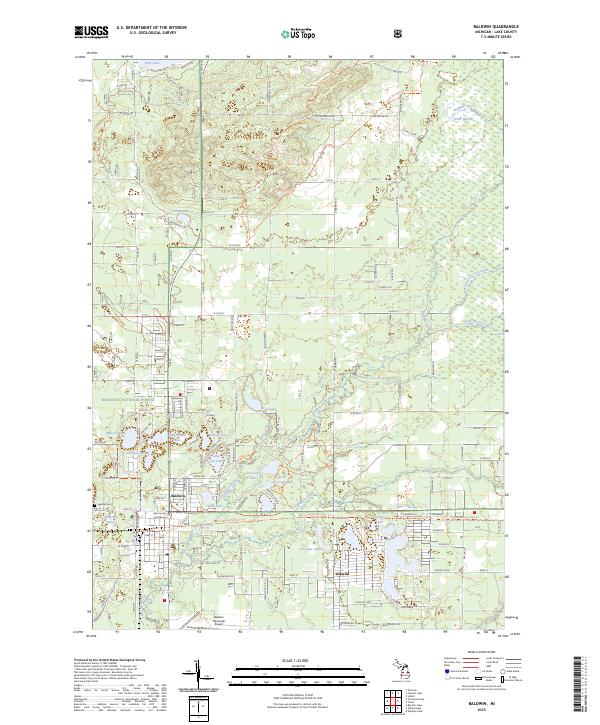USGS Topographic Map – Baldwin
