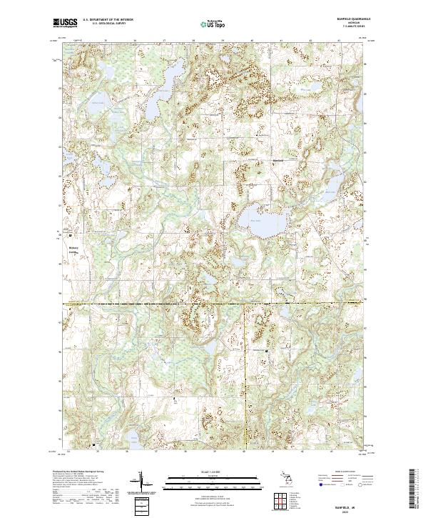USGS Topographic Map – Banfield