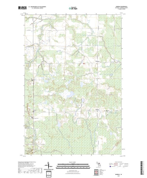 USGS Topographic Map – Barbeau