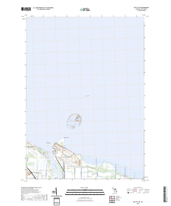 USGS Topographic Map – Bay City NE
