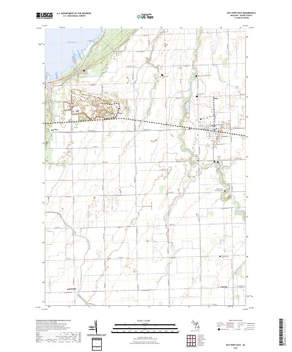 USGS Topographic Map – Bay Port East