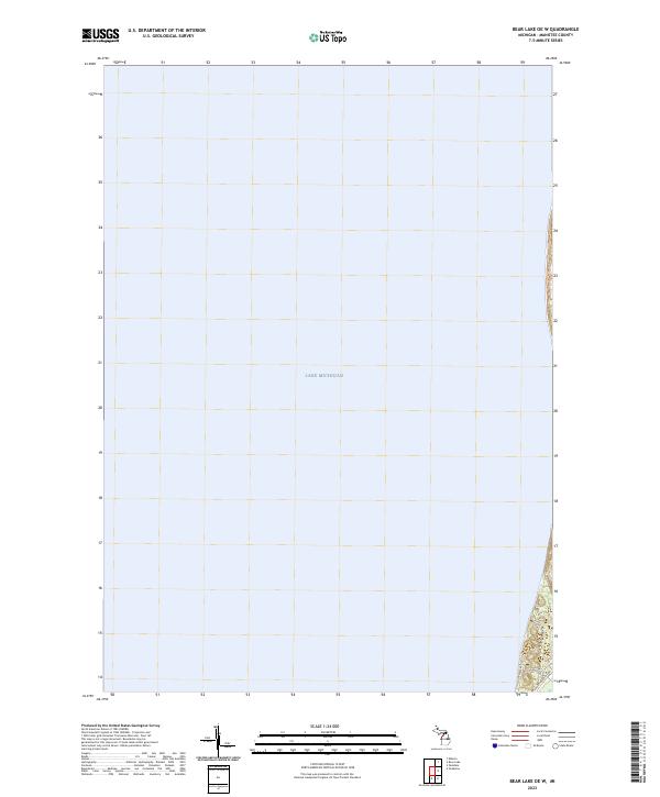 2023 Map of Bear Lake OE W, 2023 Print