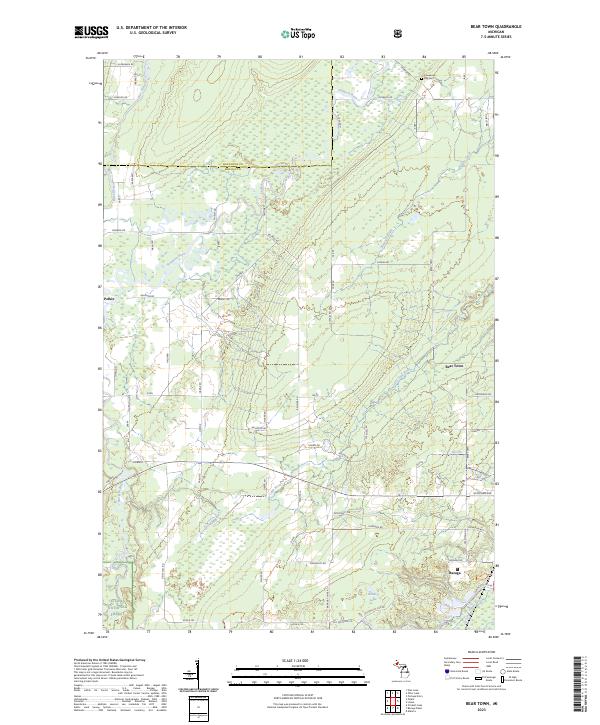 USGS Topographic Map – Bear Town