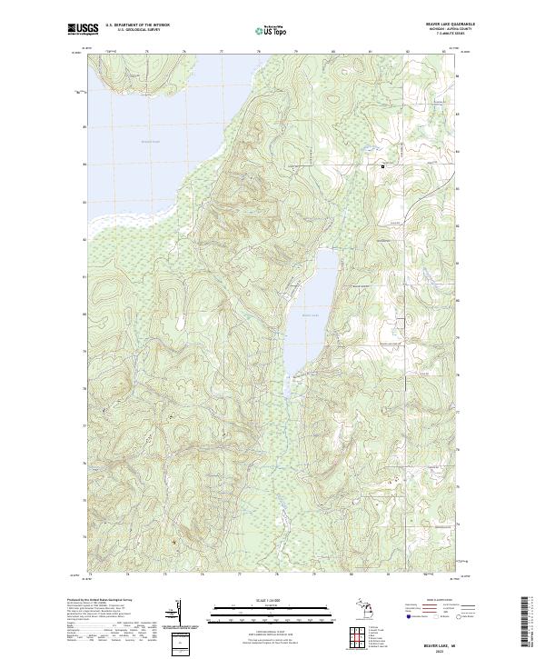 USGS Topographic Map – Beaver Lake