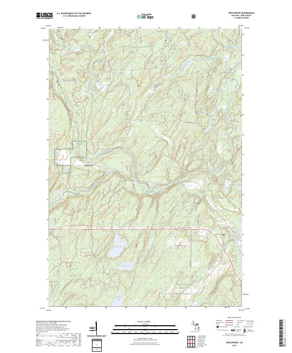 USGS Topographic Map – Beechwood