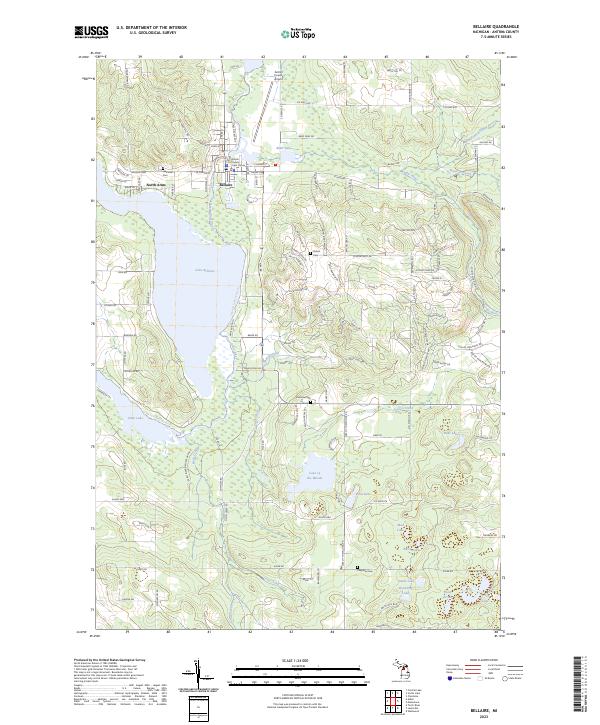 USGS Topographic Map – Bellaire