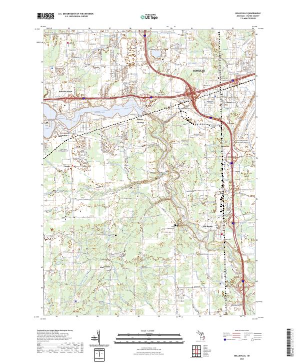 USGS Topographic Map – Belleville