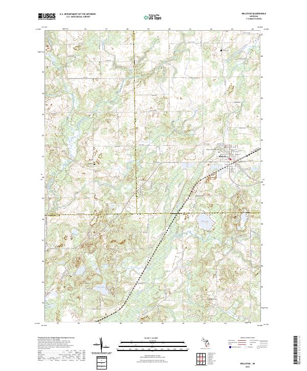 USGS Topographic Map – Bellevue