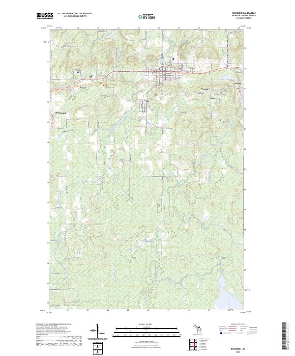USGS Topographic Map – Bessemer