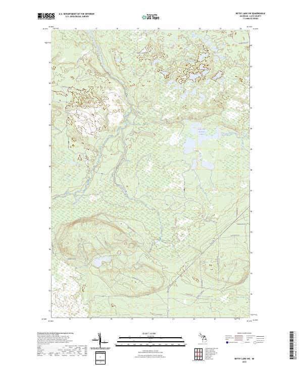 USGS Topographic Map – Betsy Lake SW