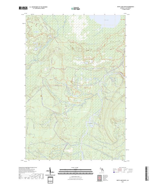 USGS Topographic Map – Betsy Lake South