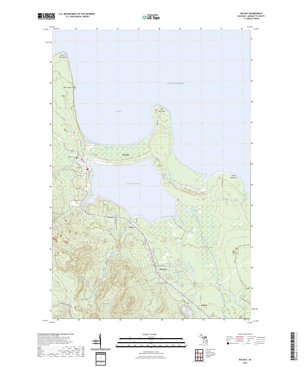 USGS Topographic Map – Big Bay