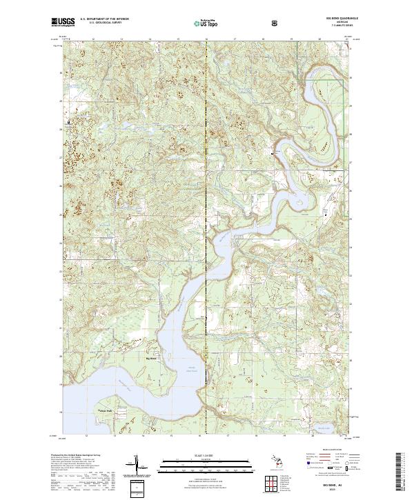 USGS Topographic Map – Big Bend