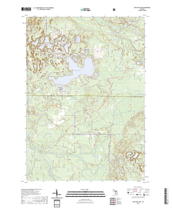 USGS Topographic Map – Big Star Lake