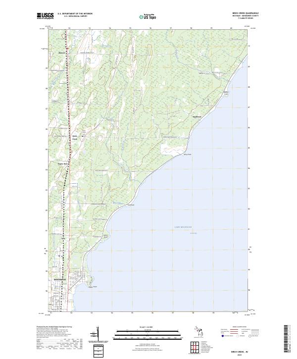 USGS Topographic Map – Birch Creek
