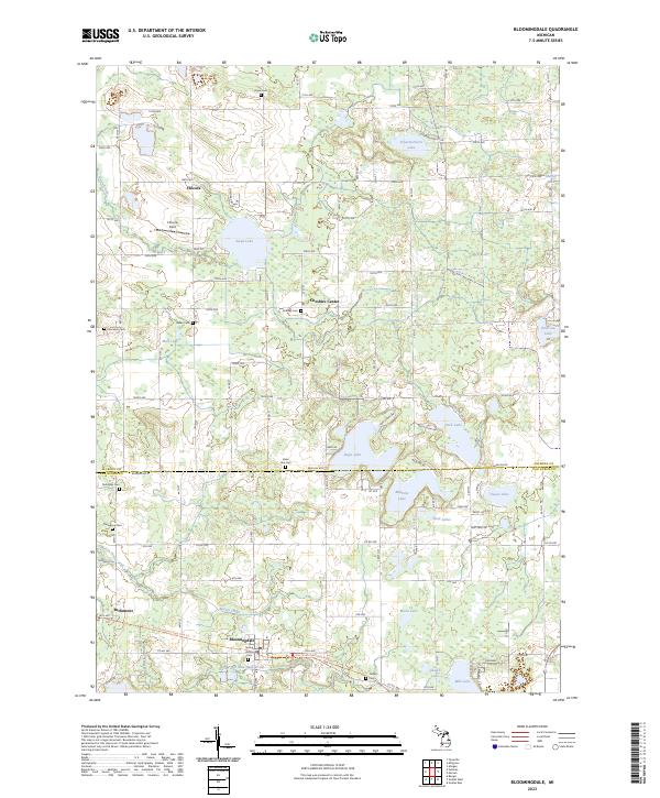 USGS Topographic Map – Bloomingdale