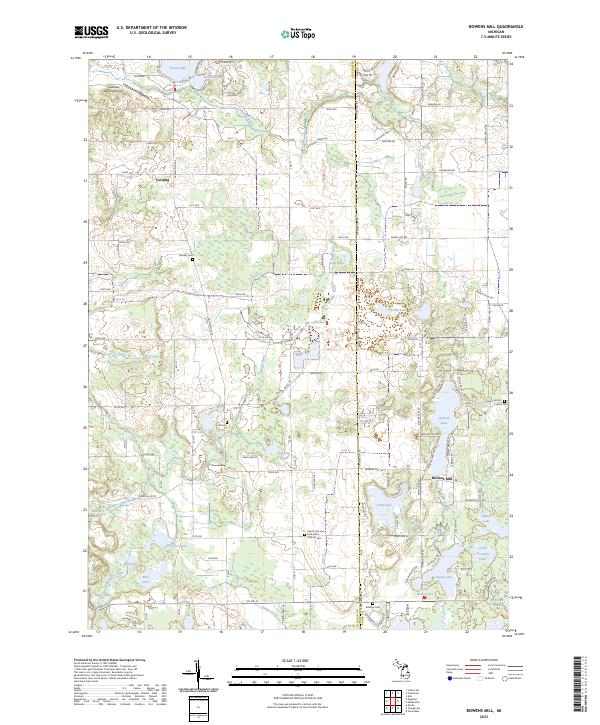 USGS Topographic Map – Bowens Mill