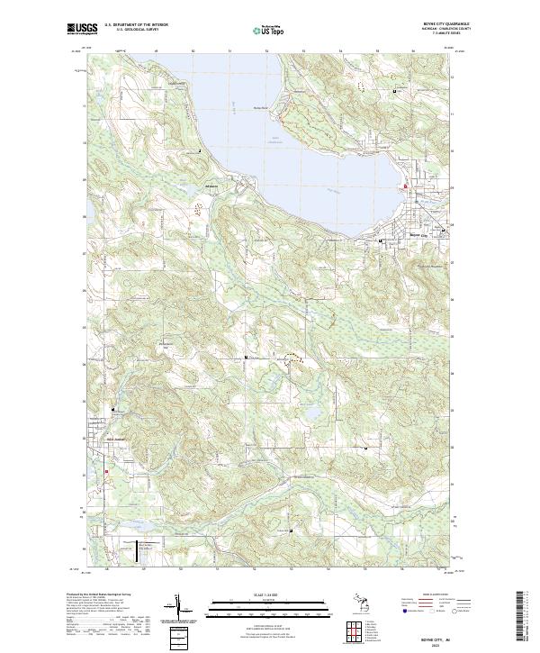 USGS Topographic Map – Boyne City