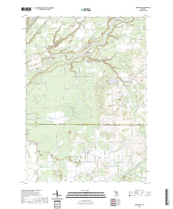 USGS Topographic Map – Bridgeton