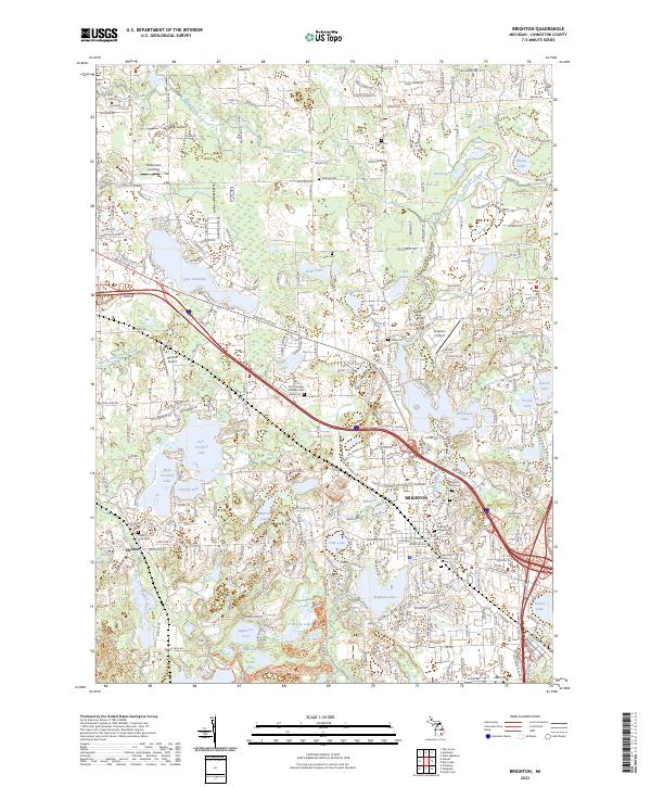 USGS Topographic Map – Brighton