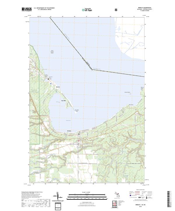 USGS Topographic Map – Brimley