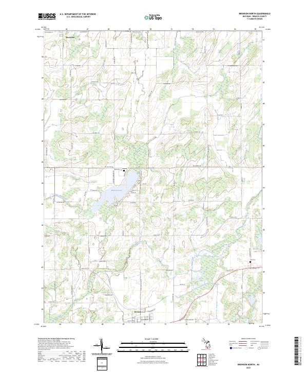 USGS Topographic Map – Bronson North