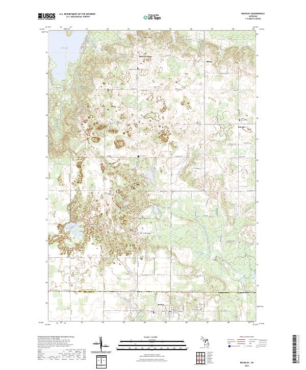 USGS Topographic Map – Buckley