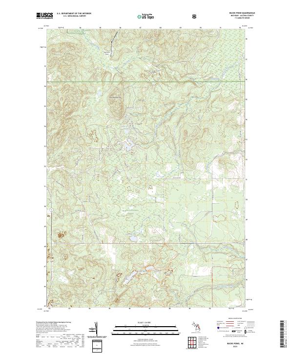 USGS Topographic Map – Bucks Pond