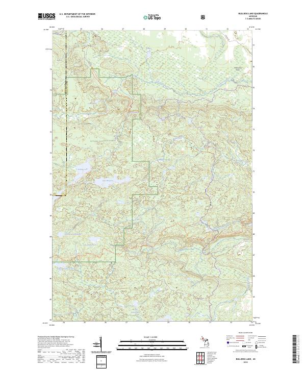 USGS Topographic Map – Bulldog Lake