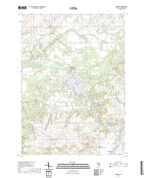 USGS Topographic Map – Burnips