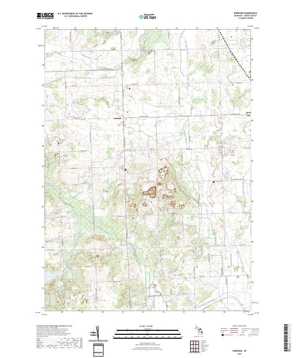 USGS Topographic Map – Burnside