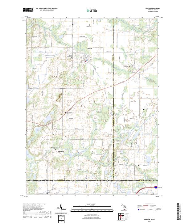 USGS Topographic Map – Burr Oak
