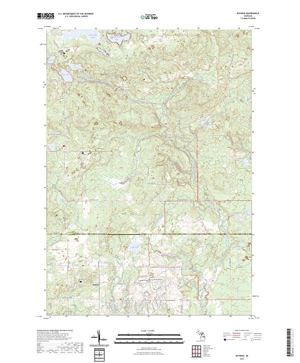 USGS Topographic Map – Butman