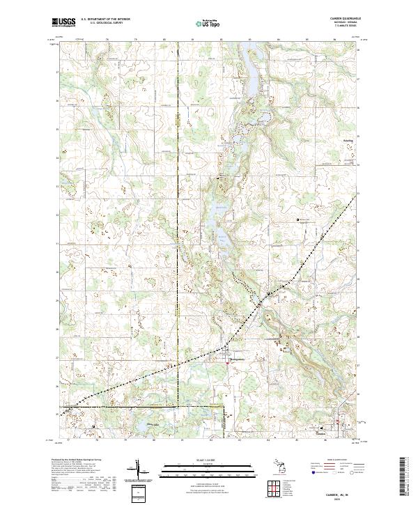 USGS Topographic Map – Camden