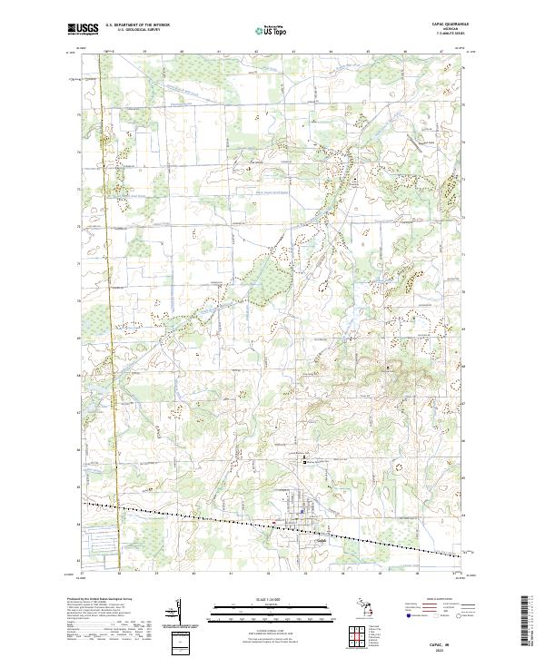USGS Topographic Map – Capac