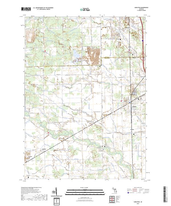 USGS Topographic Map – Carleton