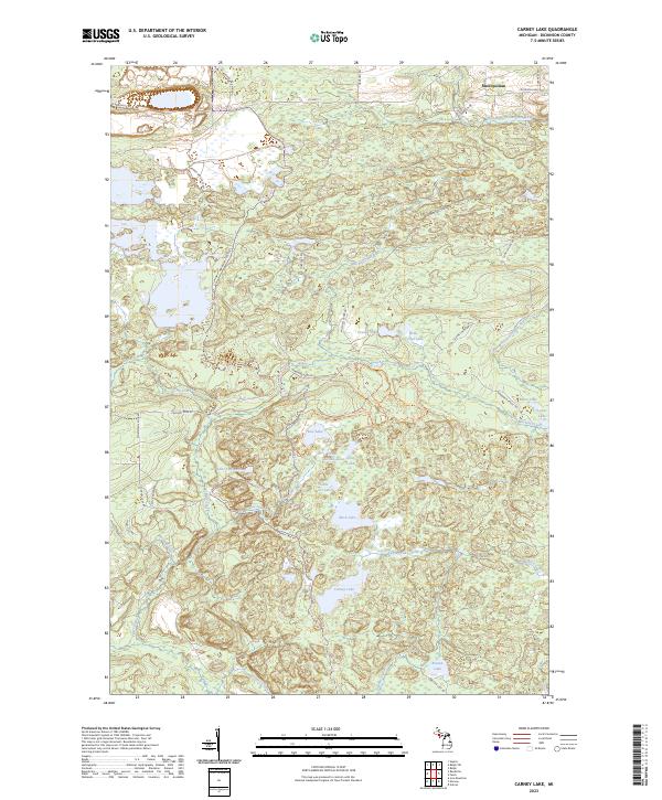 USGS Topographic Map – Carney Lake