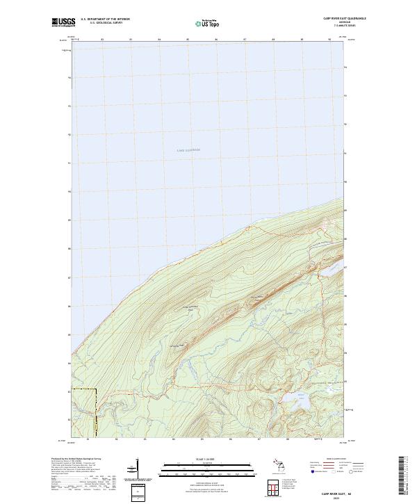 USGS Topographic Map – Carp River East
