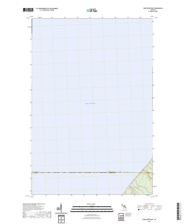 USGS Topographic Map – Carp River West