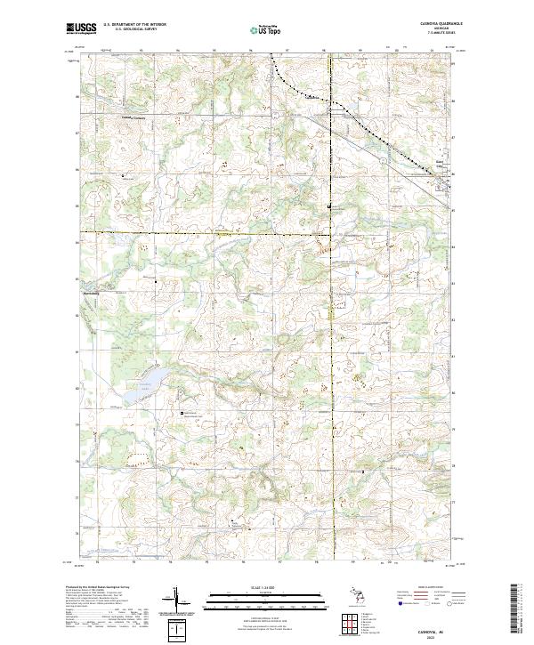 USGS Topographic Map – Casnovia
