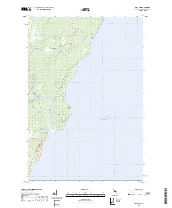USGS Topographic Map – Cedar River
