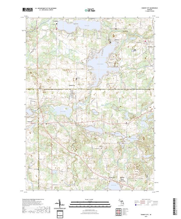 USGS Topographic Map – Cement City