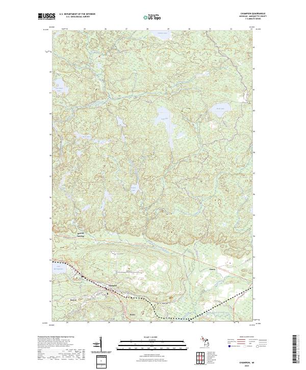 USGS Topographic Map – Champion