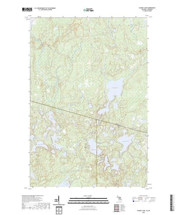 USGS Topographic Map – Chaney Lake