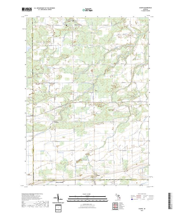 USGS Topographic Map – Chapin
