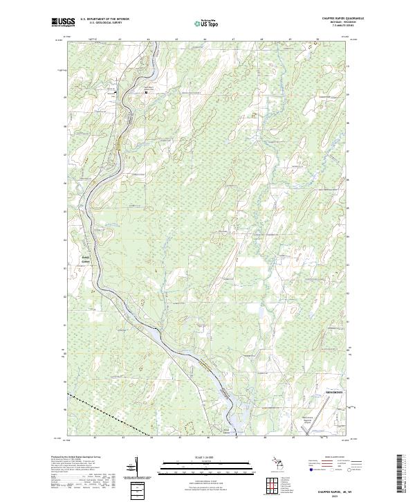 USGS Topographic Map – Chappee Rapids