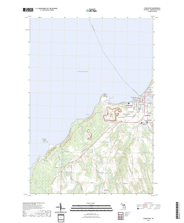 USGS Topographic Map – Charlevoix