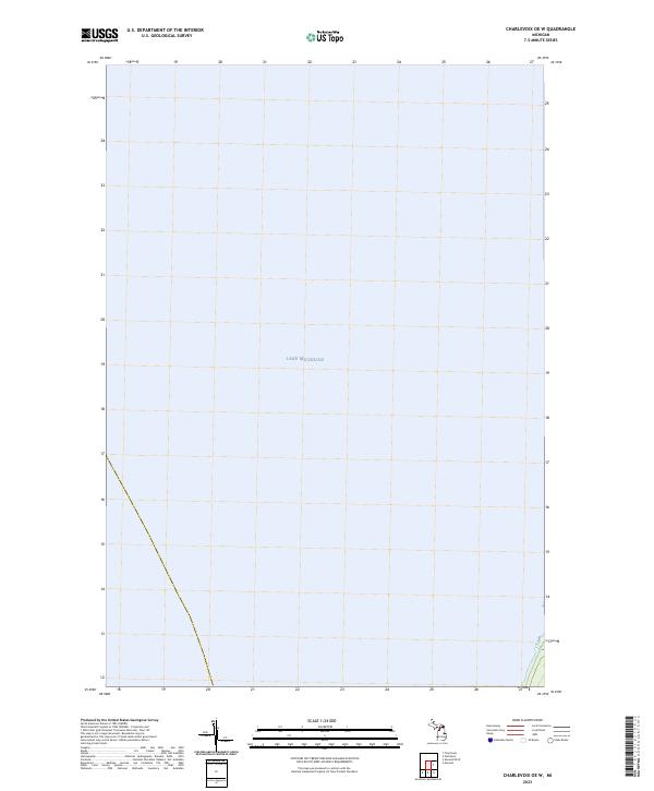 2023 Map of Charlevoix OE W, 2023 Print