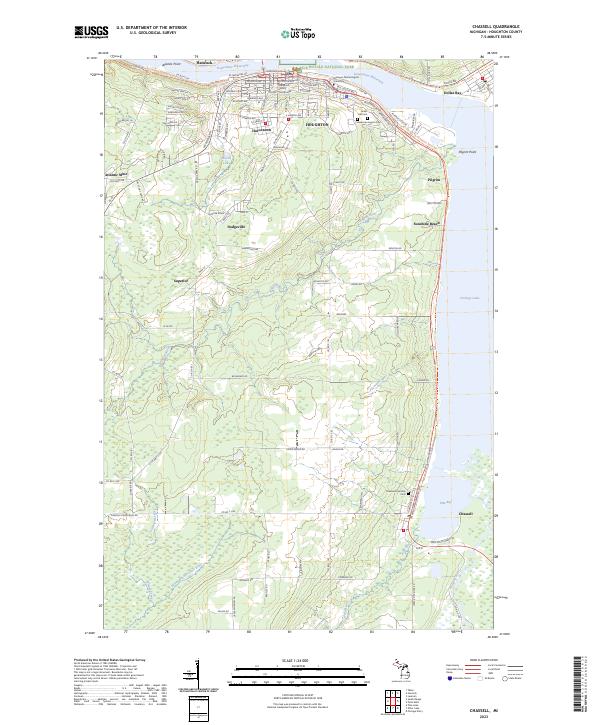 USGS Topographic Map – Chassell