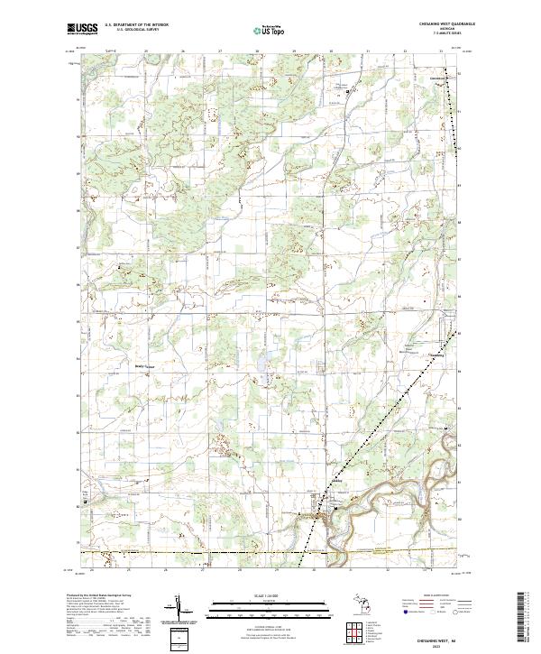 USGS Topographic Map – Chesaning West
